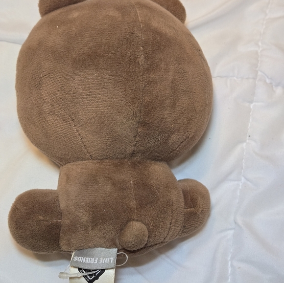 Official Licensed Authentic Line Friends 6" Brown w/ Star Shape Sunglasses Plush - Picture 5 of 7